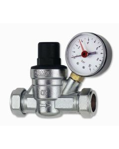 (C) PRV22331510 INTA 15MM PRESSURE REDUCING VALVE WITH GAUGE