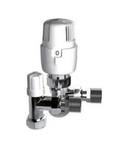 15TWINA INTA I-THERM 15MM ANGLED THERMOSTATIC RADIATOR VALVE & LOCKSHIELD