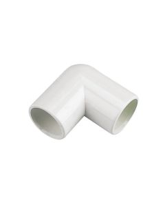 (C) POLYPIPE NS55W 21.5MM SOLVENT OVERFLOW BEND 45 DEG