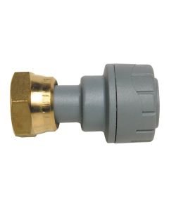 *CLEARANCE* POLYPLUMB ENHANCED PB722 STRAIGHT TAP CONNECTOR 22MM X 3/4"