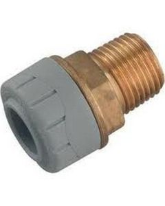 *CLEARANCE* POLYPLUMB ENHANCED PB4315 MALE BSP ADAPTOR 15MM X 1/2"