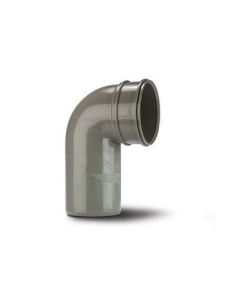 POLYPIPE SWB47SG 110MM(4") CLOSE COUPLE SOCKET/SPIGOT BEND 90 DEG SOLVENT GREY