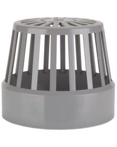 POLYPIPE SV42G 110MM(4") VENT TERMINAL GREY