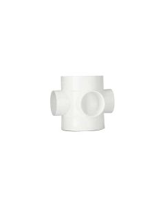 POLYPIPE SE60W 110MM(4") 3 WAY SHORT BOSS PIPE WHITE