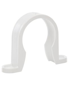 (C) POLYPIPE WS34W WASTE PIPE CLIP 40MM WHITE