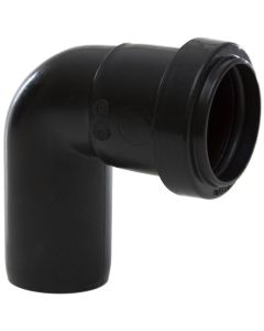 POLYPIPE WP23B HIGH TEMP 90 DEG SPIGOT BEND 32MM BLACK