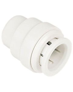 POLYMAX PP1922W 22MM RELEASABLE STOP END WHITE