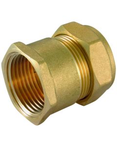 (C) CCMI1014 TESLA 10MM X 1/4" MALE STRAIGHT COUPLING BRASS