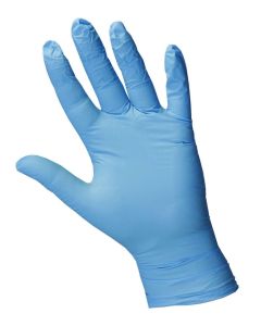 (C) RODO BRPFNG100L DISPOSABLE  NITRILE BLUE GLOVE LARGE [BOX-100]