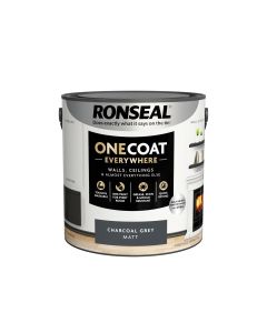 RONSEAL ONE COAT EVERYWHERE PAINT CHARCOAL GREY MATT 2.5L