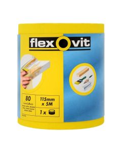 66261104022 FLEXOVIT YELLOW TRADE ROLL 115x5m P80