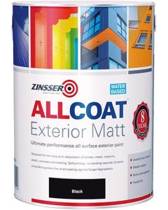 ZN7390003C1 ZINSSER ALLCOAT EXTERIOR  W/B MATT BLACK 2.5lt