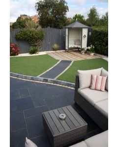 TALASEY CARBON BLACK LIMESTONE PAVING 24MM CALIBRATED PROJECT PACK (18.90M2)