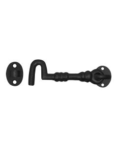 4270-663  BLACK CAST IRON CABIN HOOKS 6"  [PRE-PACK]