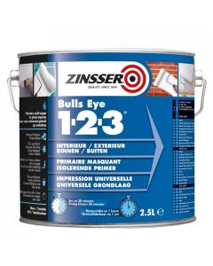 ZN7041353C1 ZINSSER BULLSEYE 1 2 3 WATER-BASED PRIMER SEALER GREY 2.5LTR