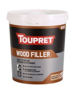 TOUPRET WOOD FILLER  READY MIXED INT/EXT  1.25Kg OFF WHITE