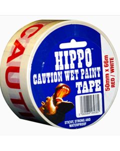 TEMBE H18438 HIPPO 50MM CAUTION WET PAINT TAPE 66MTR ROLL