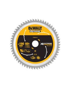 DEWALT DT99564QZ XTREME CIRCULAR SAW BLADE 190MM X 30MM, 60T