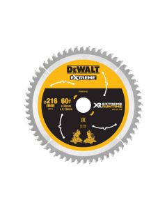 DEWALT DT99570QZ XTREME CIRCULAR SAW BLADE 216MM X 30MM, 60T