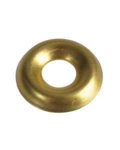 *CLEARANCE*FPSCW10B FORGEFIX NO10 SOLID BRASS SCREW CUP WASHERS [PK-20]