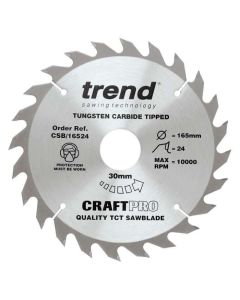 (C) CRAFTPRO SAWBLADE CSB/16524 165MM X 24T X 30MM BORE