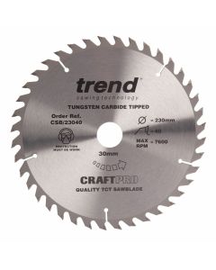 CRAFTPRO SAWBLADE CSB/23040 230MM X 40T X 30MM BORE