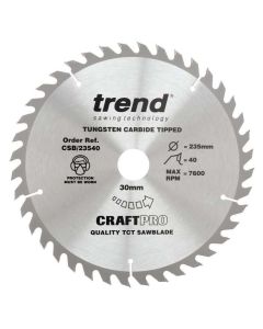 CRAFTPRO SAWBLADE CSB/23540 235MM X 40T X 30MM BORE