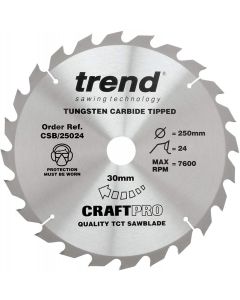 CRAFTPRO SAWBLADE CSB/25024 250MM X 24T X 30MM BORE