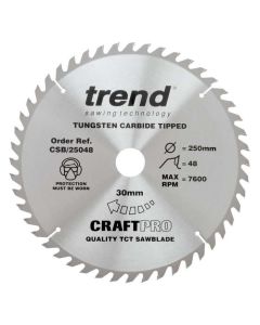 (C) CRAFTPRO SAWBLADE CSB/25048 250MM X 48T X 30MM BORE