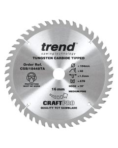 CSB/18448TA CRAFTPRO SAWBLADE 184MM X 48T X  16MM BORE