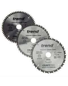 CSB/190/3PK 190MM x 30MM SAWBLADE MIXED TRIPLE PACK 24T/40T/60T