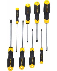 STANLEY 10 PIECE CUSHION GRIP SCREWDRIVER SET IN WALLET