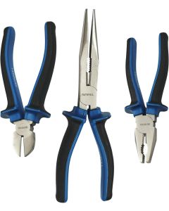 FAIPLSET3LN FAITHFULL 3 PIECE PLIER SET (LONG NOSE, SIDE CUTTERS & COMBINATION)