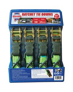 FAITDRATSET4 FATHFULL 4 PIECE RATCHET TIE DOWN SET