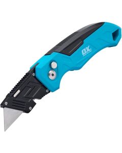 OX PRO HEAVY-DUTY FIXED BLADE FOLDING KNIFE - INCLUDES 3 BLADES