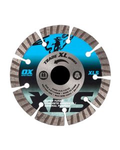 OX TRADE XL SUPER - TURBO SEGMENTED DIAMOND BLADE - CONCRETE & GP - 115/22.23MM XLS-115/22